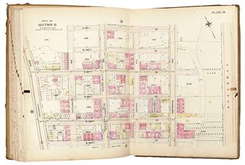 (NEW YORK CITY.) G. W. Bromley & Co. Atlas of The City of New York Borough of Manhattan Volume Five.